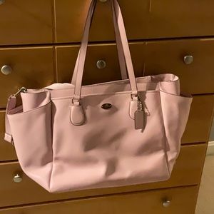 Coach Baby Bag- Crossgrain leather- PINK